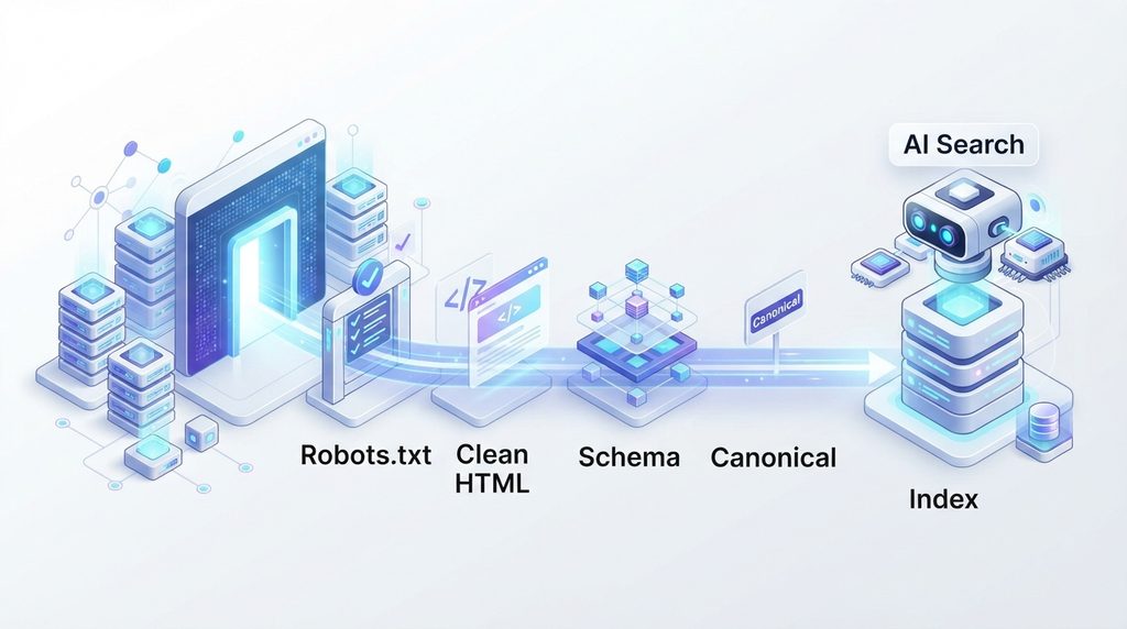 AI crawling indexing and structured data technical website process