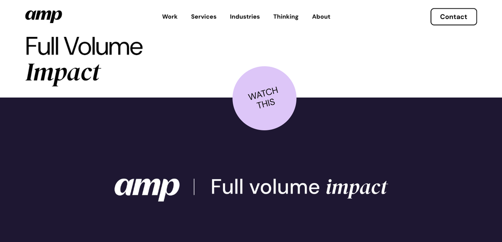 AMP Agency homepage