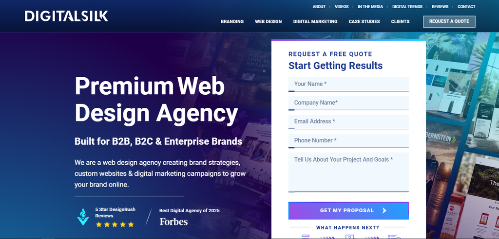 Digital Silk homepage